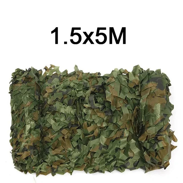 Oxford Polyester Camouflage Netting - 1.5m Wide Camo Net for Hunting, Shooting, Camping & Outdoor Concealment