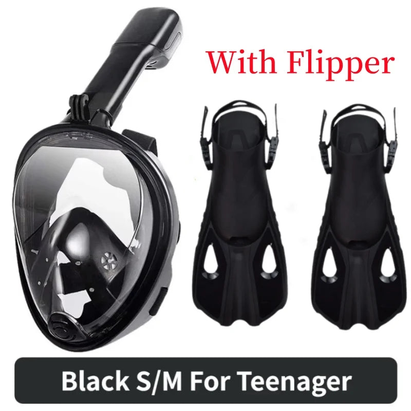 Full Face Diving & Snorkeling Mask – Anti-Fog, Waterproof | Adults & Kids