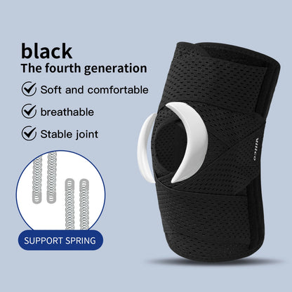 Pressurized Elastic Knee Support - Nylon Compression Knee Brace for Arthritis, Joint Protection & Sports (Men & Women)