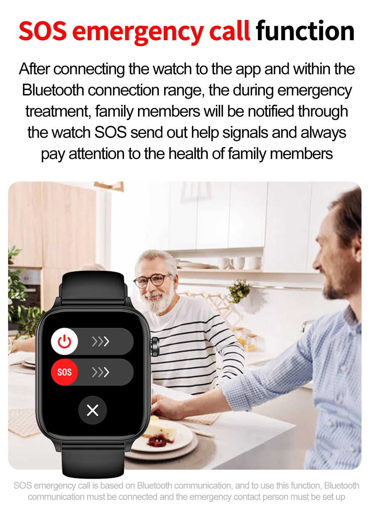 Advanced Health Monitoring Smart Watch - ECG+PPG, Blood Pressure, Heart Rate, 1.96" AMOLED Display, 100+ Sports Modes (Men & Women)