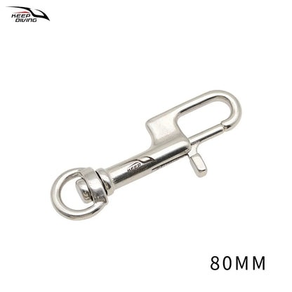 316 Stainless Steel Double-Ended Bolt Snap Hook - 80/90/100/110MM - Scuba Diving BCD Accessories