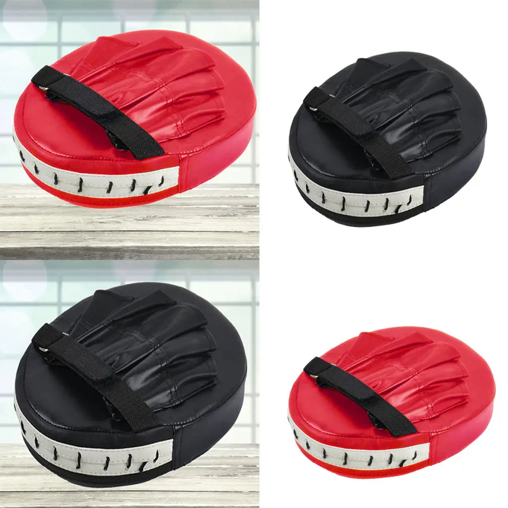 MMA Boxing Training Set - PU Leather Safety Gloves & Head Gear Protector for Adults & Kids - Kickboxing Equipment