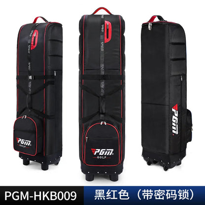 Golf Travel Bag with Wheels - Foldable Airline Golf Club Cover with Padded Straps for Air Travel