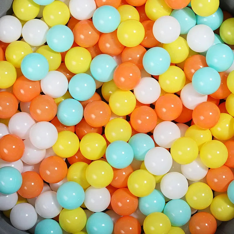 Colorful Ocean Ball Pit Balls - Eco-Friendly Non-Toxic Plastic Play Balls 5.5cm (50pcs Love & Star Shapes)