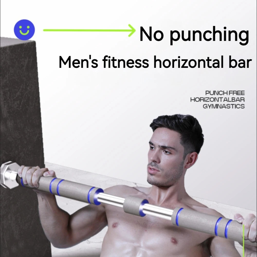 Telescopic Doorway Pull-Up Bar - Heavy-Duty Adjustable Chin-Up Bar with Non-Slip Grip for Home Gym Strength Training