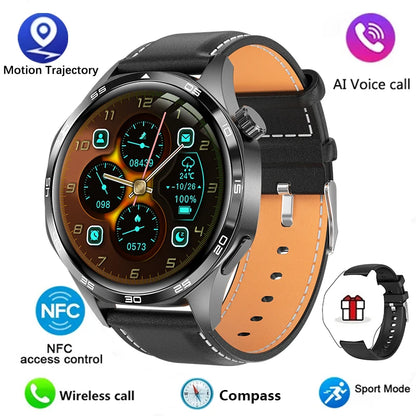 GT5 Pro Smart Watch - Men's 2024 AMOLED HD Smartwatch with Bluetooth Calling, GPS, NFC, Heart Rate Monitor & Compass