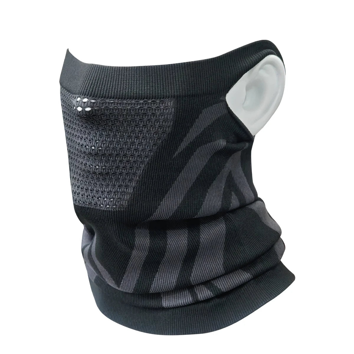 Winter Neck Warmer & Face Mask with Ear Loops - Windproof Balaclava Gaiter for Skiing & Cold Weather Sports