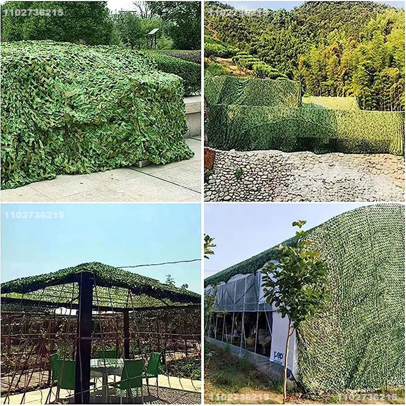 210D Oxford Military Camouflage Netting - Garden Gazebo Sun Shelter Net for Hunting & Outdoor Use