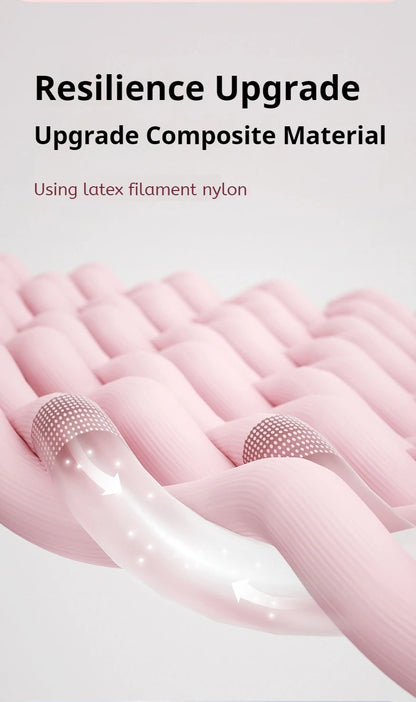 Yoga Resistance Band - Sectioned Stretching Belt for Pilates, Dance & Fitness Training