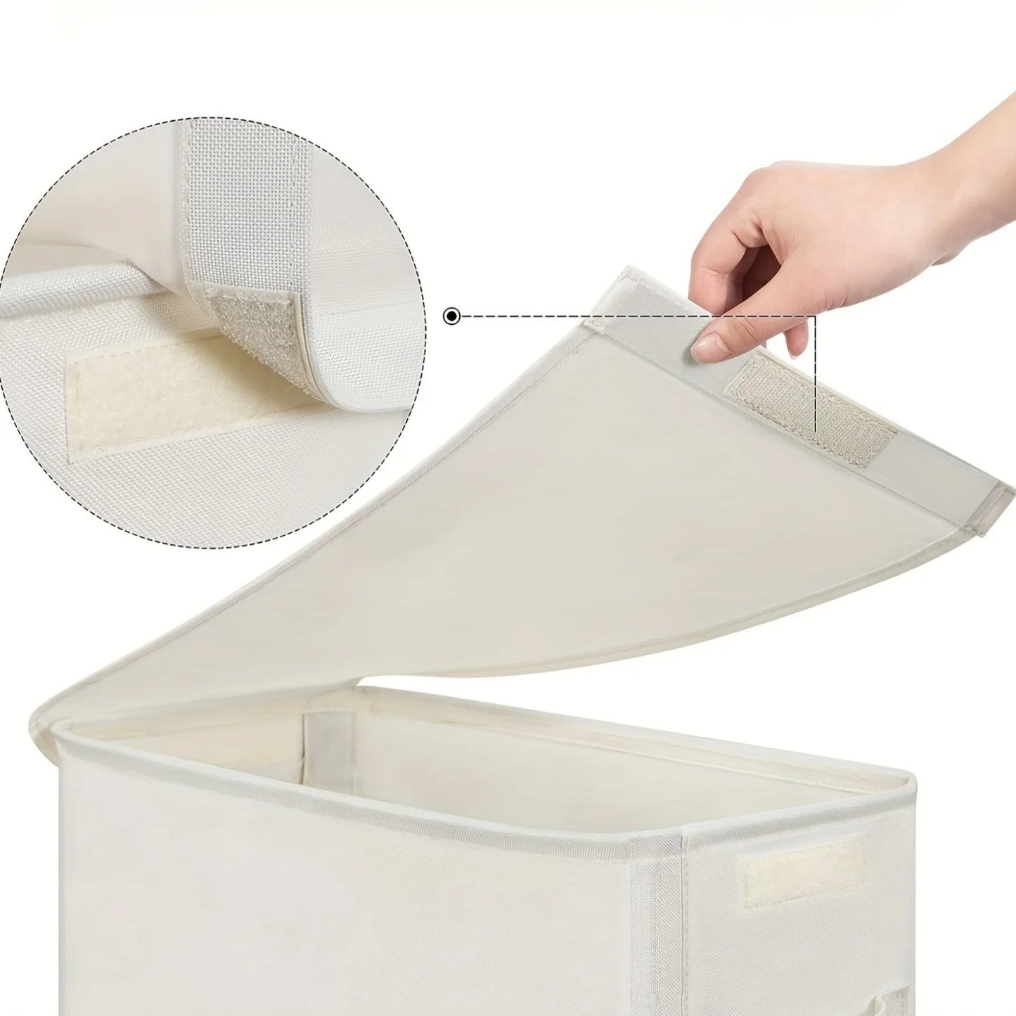 Wheeled Laundry Hamper with Lid - Closed Storage Basket for Bedroom, Bathroom & Laundry Room