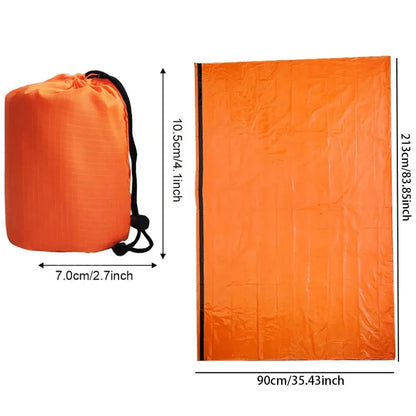 Ultra Waterproof Mylar Thermal Lightweight Survival Sleeping Bag for Camping & Hiking