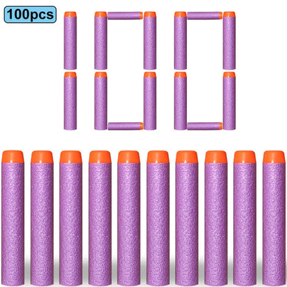 Soft EVA Foam Darts 7.2cm - 100 Pack Refill Bullets for Toy Blasters