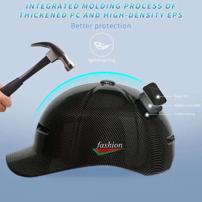 GUDOOK Baseball Cap Style Bicycle Helmet - Adjustable Adult Mountain & Road Bike Helmet with Peak