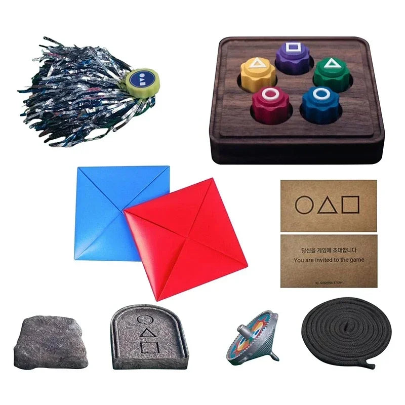 Traditional Play Game Fun Gonggi Jack Stone Pebbles Set - Hand Eye Coordination Training Toy