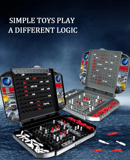 Warship Sea Ship Board Games Toys - Battleship Classic Naval Combat Strategy Table Game for Kids