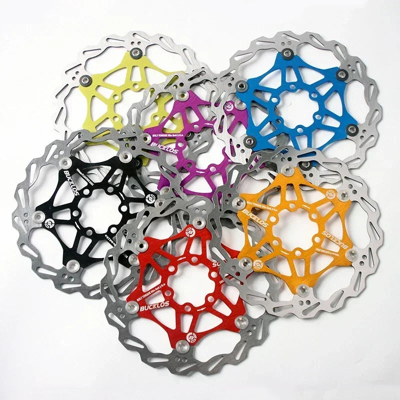 Floating Disc Brake Rotor - 160mm/180mm/203mm MTB & Road Bike - Ultralight Heat Dissipation Design
