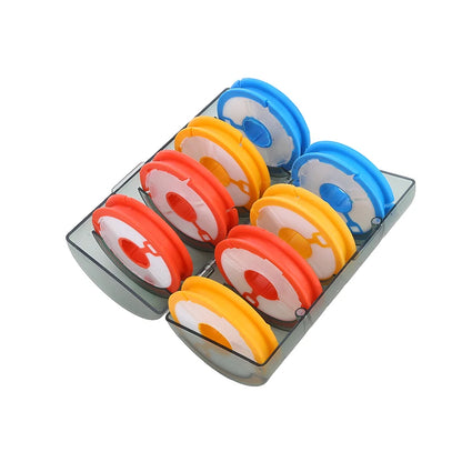 Professional Fishing Line Organizer Box - Multi-Spool Winding Board with Storage