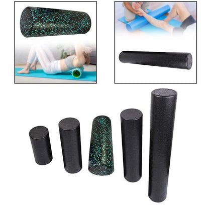 High Density Round Foam Roller Lightweight Pilates Yoga Column for Balance Training Waist Arm Stretching Workout