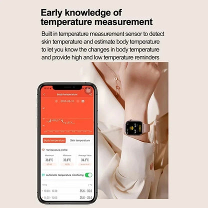 Advanced Health Monitoring Smart Watch - ECG+PPG, Blood Pressure, Heart Rate, 1.96" AMOLED Display, 100+ Sports Modes (Men & Women)