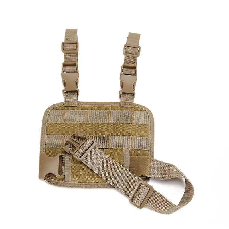 MOLLE Tactical Drop Leg Platform - Adjustable Thigh Panel with Pouch Attachment System