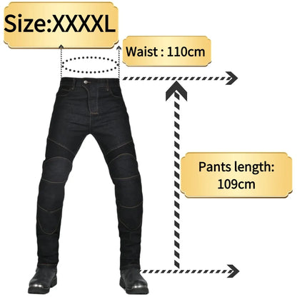All-Season Motorcycle Riding Jeans - Anti-Fall Racing Pants for Men & Women