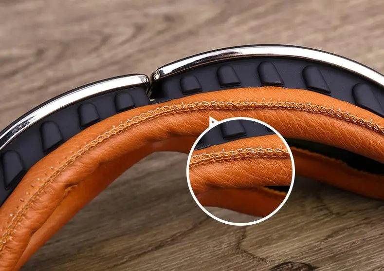 Retro Motorcycle Goggles - Windproof Folding Helmet Sunglasses with Leather Trim