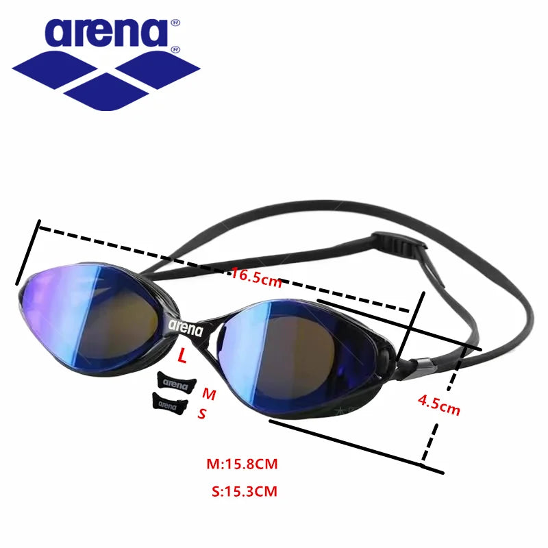 Professional Swimming Goggles with Silicone Cap - Waterproof Anti-Fog HD Vision