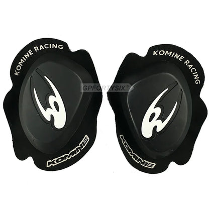 Komine SK-652 Motorcycle Knee Pads - Anti-Fall Slider Protectors for Track and Highway Riding