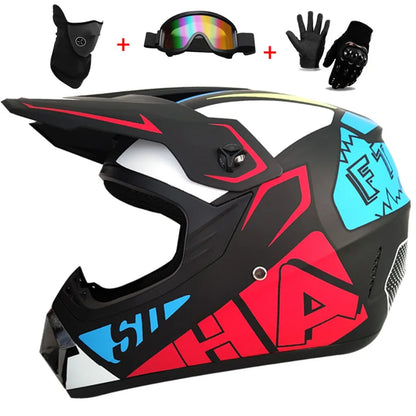 Full Face Motocross Helmet - Off-Road Downhill AM DH Cross Capacete - Free Shipping + 3 Free Gifts