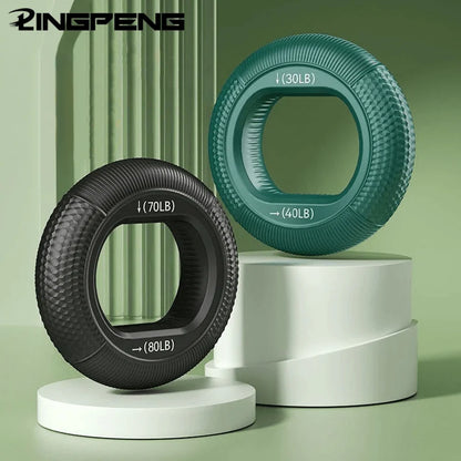 Hand Strengthener Finger Trainer Grip Ring - Silicone Exercise Equipment for Carpal Tunnel Relief - Workout Device