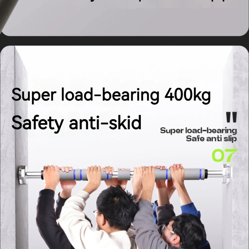 Telescopic Doorway Pull-Up Bar - Heavy-Duty Adjustable Chin-Up Bar with Non-Slip Grip for Home Gym Strength Training