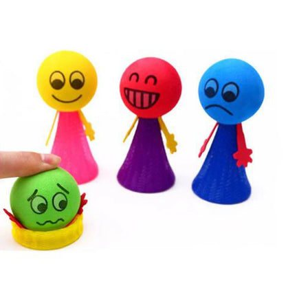 10-Piece Multicolor Jumping Elf Dolls Set - Creative Plastic Toys for Kids Birthday Party Gift