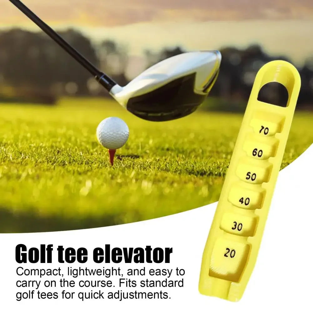 Adjustable Golf Tee Height Regulator - Portable Tee Stand with 20-70mm Precision Positioning - Essential Golf Training Tool