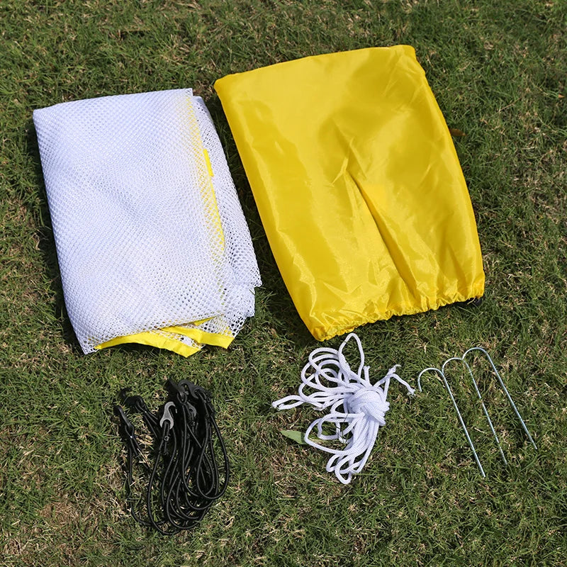 Portable Soccer Practice Goal Net - Professional Training Gate for 5v5, 7v7 & 11v11 (Outdoor Goalkeeping & Shooting Practice)