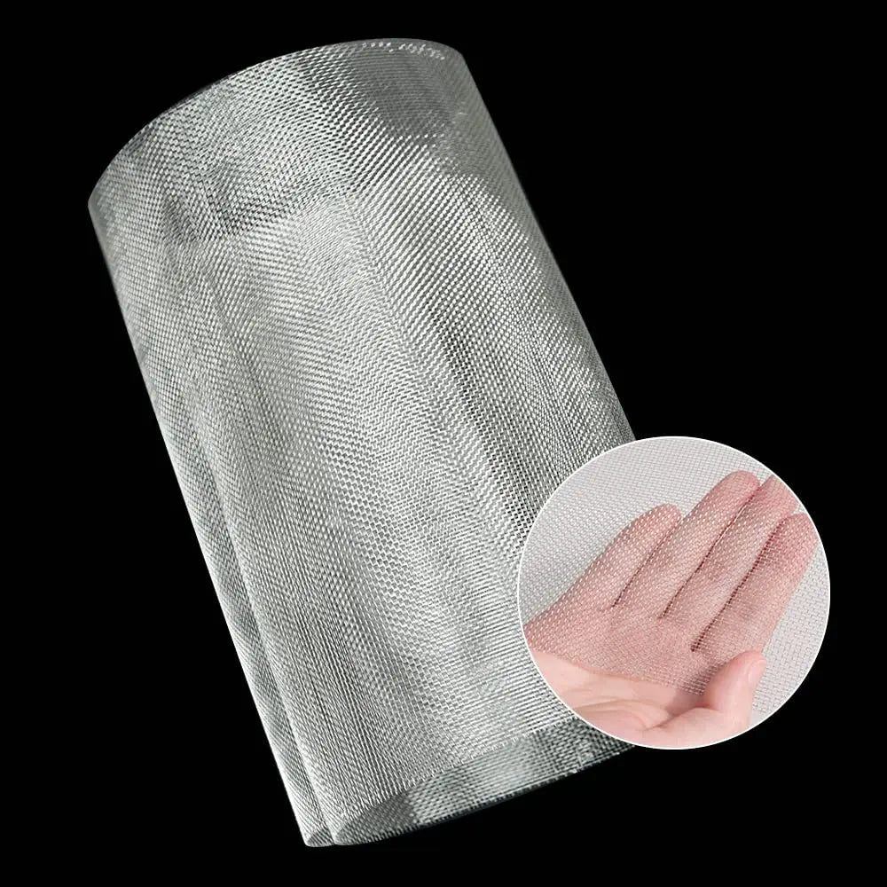 304 Stainless Steel Mesh Screen - 30 Mesh Woven Metal with 0.07mm Holes for Ventilation, Windows & Filters