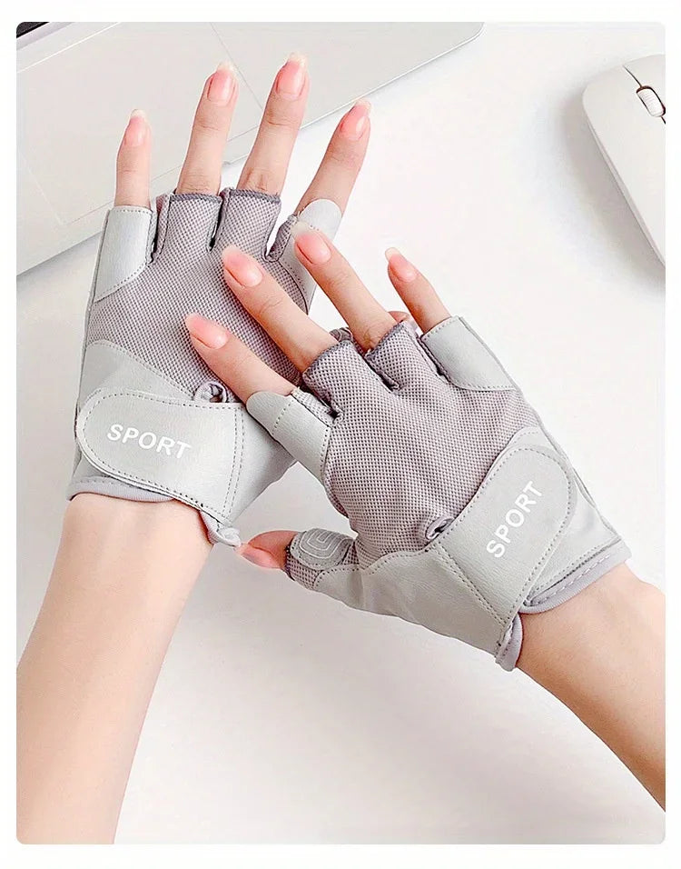 Lightweight Workout Gloves with Excellent Grip - Unisex - Weightlifting, Cycling, Exercise, Training, Fitness & Rowing