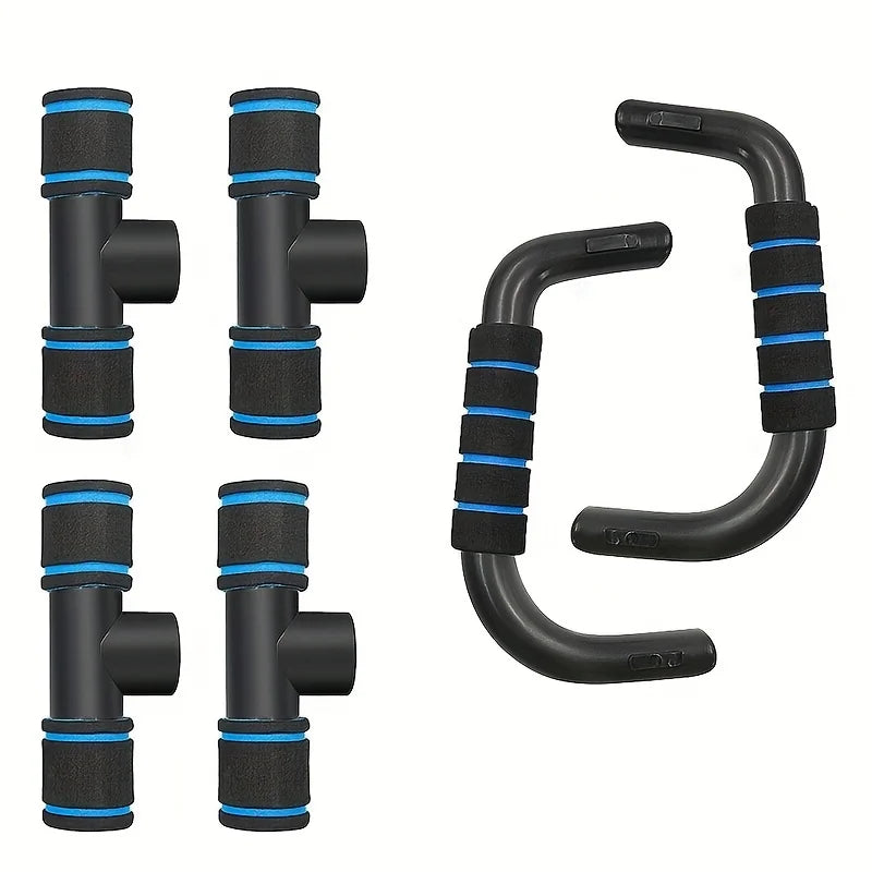I-Shape H-Shaped Push-Up Support Bar with Sponge Sleeve - Chest Muscle Training Indoor Bodybuilding Arm Strength Equipment
