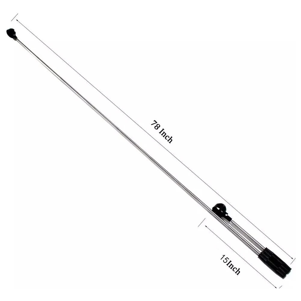79-Inch Telescopic Golf Ball Retriever - 8-Section Stainless Steel Automatic Locking Ball Picker & Scoop Tool