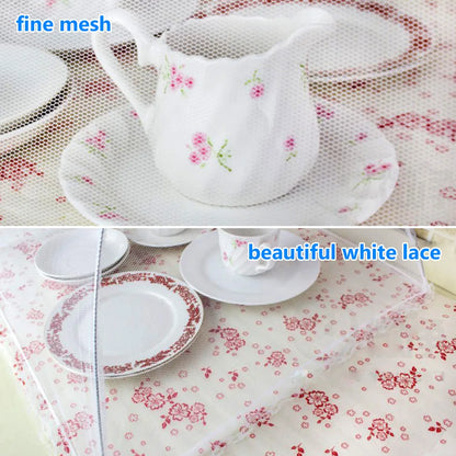 Pop-Up Mesh Food Cover - Collapsible Insect Protection Tent for Outdoor Dining