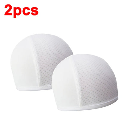 Quick-Dry Breathable Motorcycle Helmet Inner Cap - Racing Beanie Hat for Motocross (1-2 Pack)