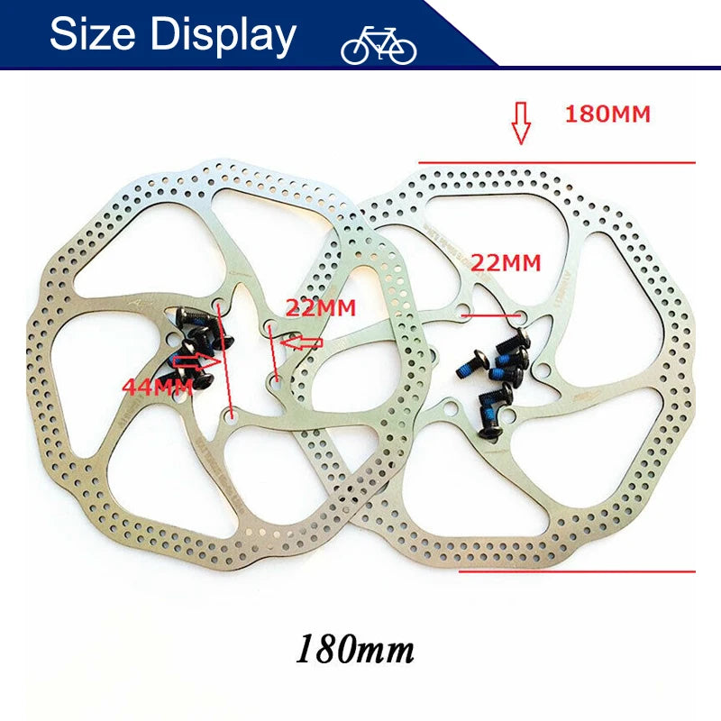 Premium MTB Hydraulic Disc Brake Rotor Set - 160mm/180mm/203mm