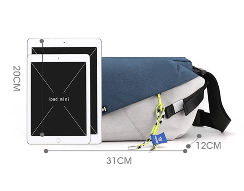 Premium Nylon Waist Pack - Unisex Crossbody Chest Bag for Outdoor & Travel