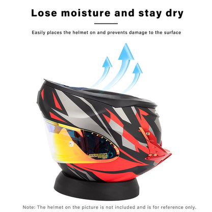 SOMAN Portable Motorcycle Helmet Stand - Donut Ring Support Pad - Scratch-Resistant Anti-Skid Protection