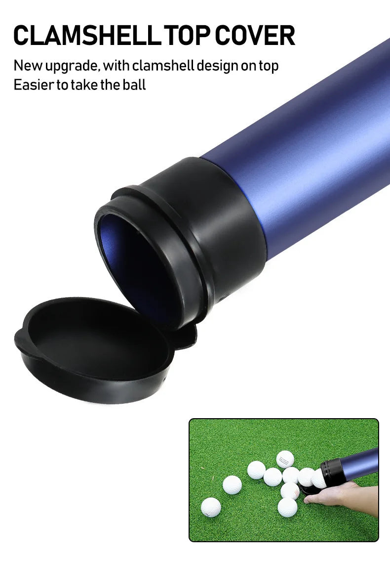Aluminum Golf Ball Picker Tube - No-Bend Ball Catcher & Collector for Practice & Training Accessories
