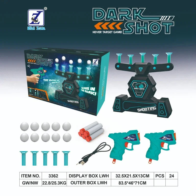 Luminous Electric Floating Target Shooting Set - Soft Foam Competition Game for Kids