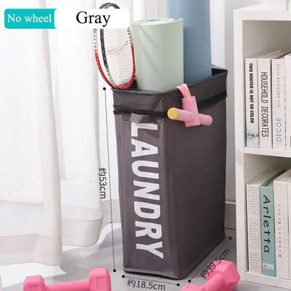 Large Capacity Rolling Laundry Basket - Multifunctional Foldable Waterproof Storage Bag for Dirty Clothes and Yoga Mats