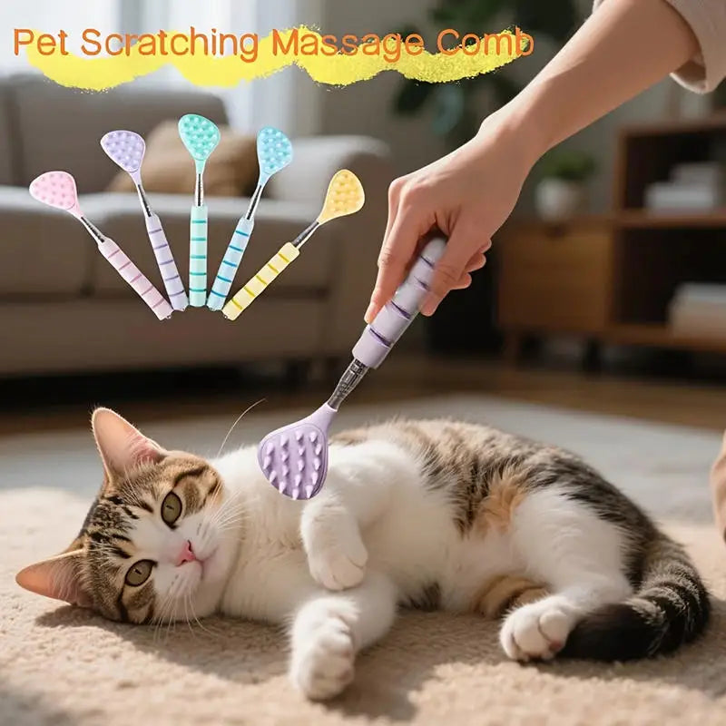 Retractable Dual-Spike Back Scratcher & Massage Tool
