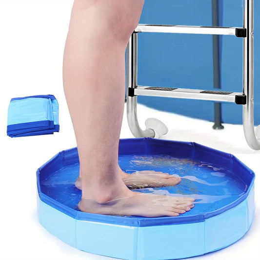 Maintains all key specifications (portable, folding/foldable, foot bath, PVC composite, bucket)