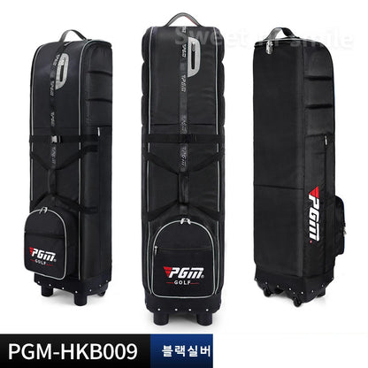 Golf Travel Bag with Wheels - Foldable Airline Golf Club Cover with Padded Straps for Air Travel
