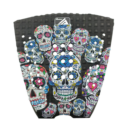 EVA Surfboard Traction Pad - 3-Piece Deck Grip with Tail Kick